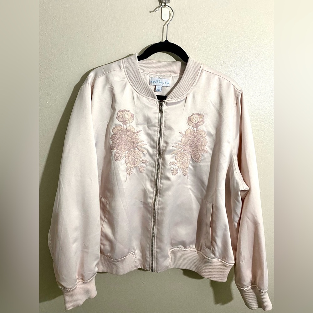 Plus Size Bomber Jacket - 1X